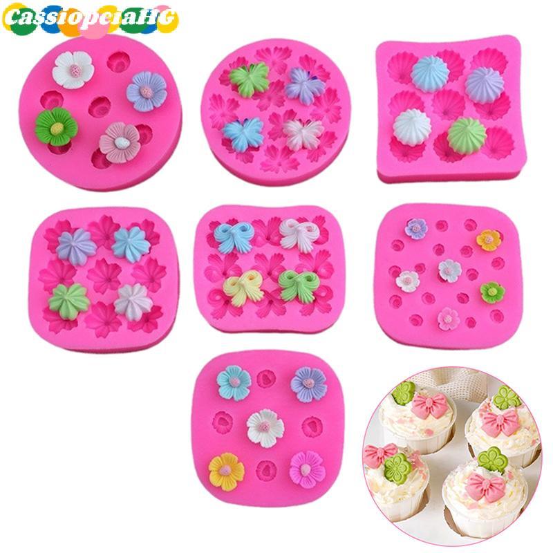 (Cassiopeiahg) Margarida Camélia Flor Molde De Silicone Moldes De Cozimento Ferramentas De Decoração De Bolo Fondant For