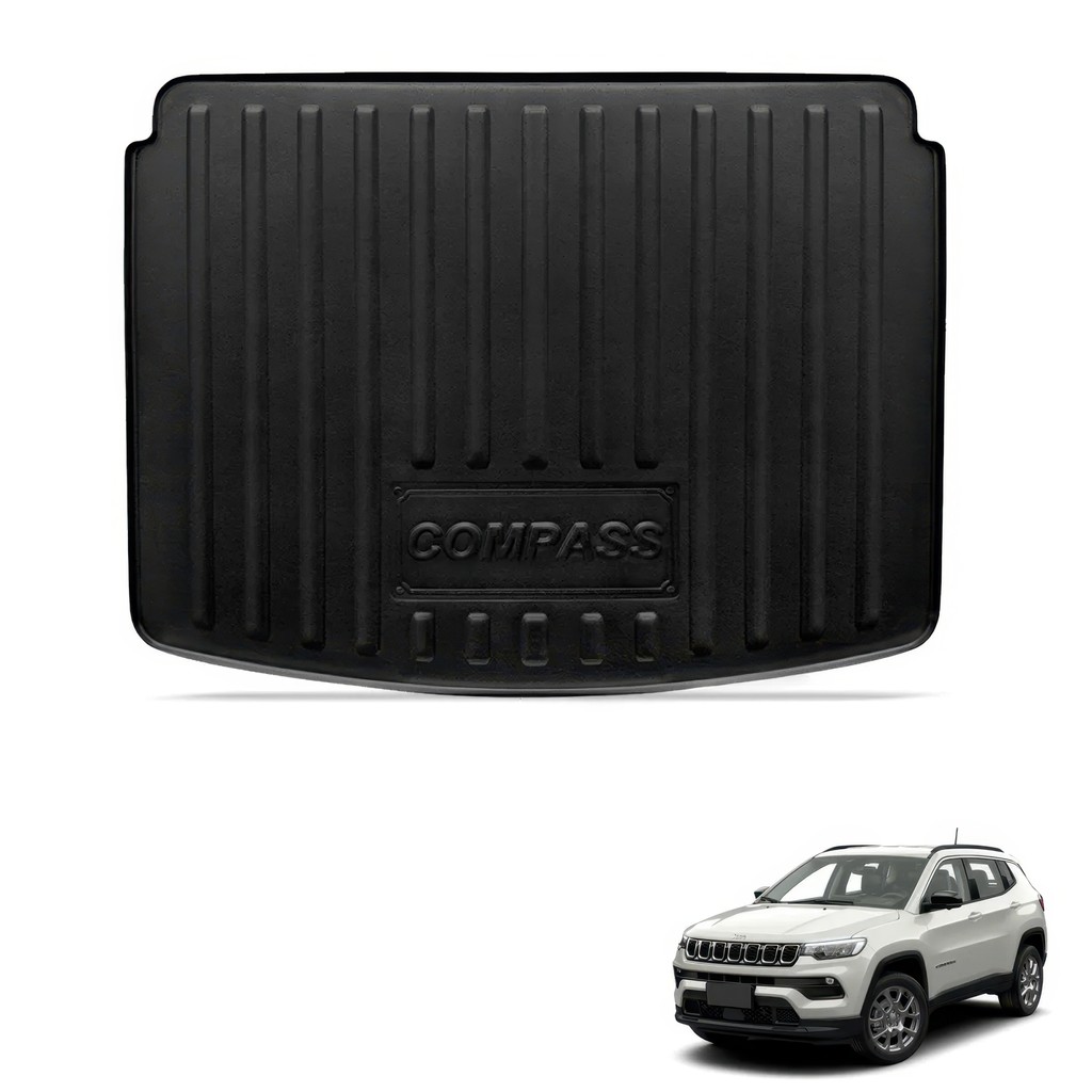 Tapete Porta Malas Bandeja Compass 2017-2026 Carbag 15.02 Preto
