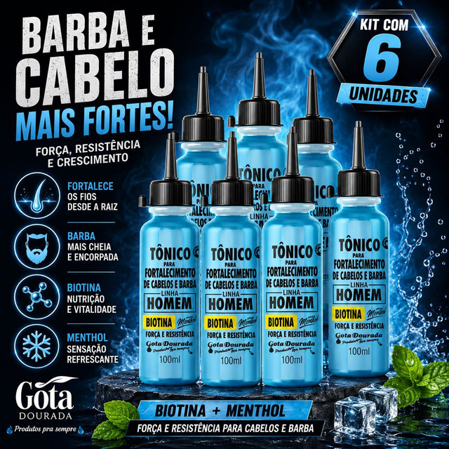 Kit Gota Dourada Geral Catálogo Mercado Livre Kit:HOMEM-6-TONICOS
