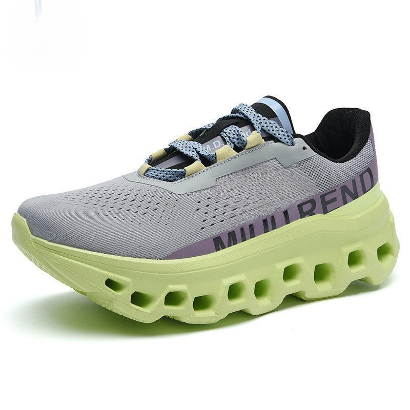 Tênis de corrida leves para homens e mulheres, com amortecimento, retorno de energia, respiráveis, para maratona e corri