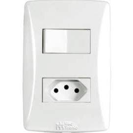 MEC-TRONIC MEC PLUS - CONJUNTO 4X2 - 1 TOMADA 10A + 1 INTERRUPTOR PARALELO