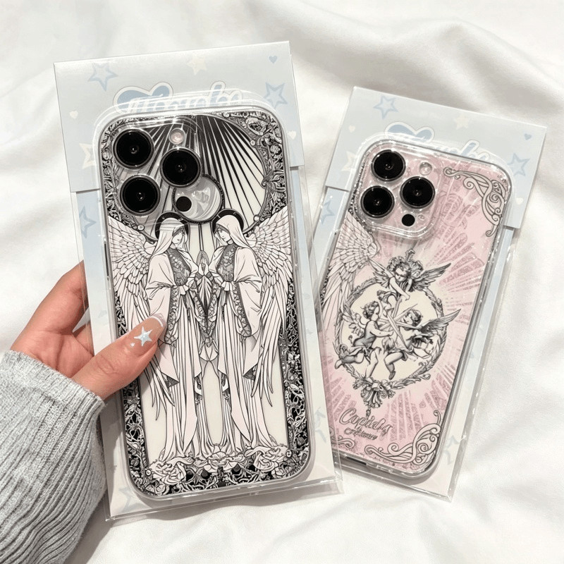 Capa Retrô Bonita Cupido Anjo Para Infinix Note 60 50S Hot 60 50 Pro Plus 30 40 40i 30i Smart 8 20 GT30 TECNO SPARK 40 S
