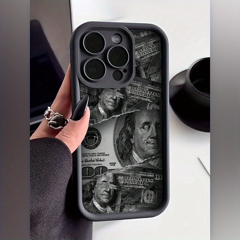 Capinha Capa Anti-impacto Samsung S25 A55 S20 S23 FE S24 A07 A17 A26 A55 A15 A05S notas de dólar rasgadas Fosco