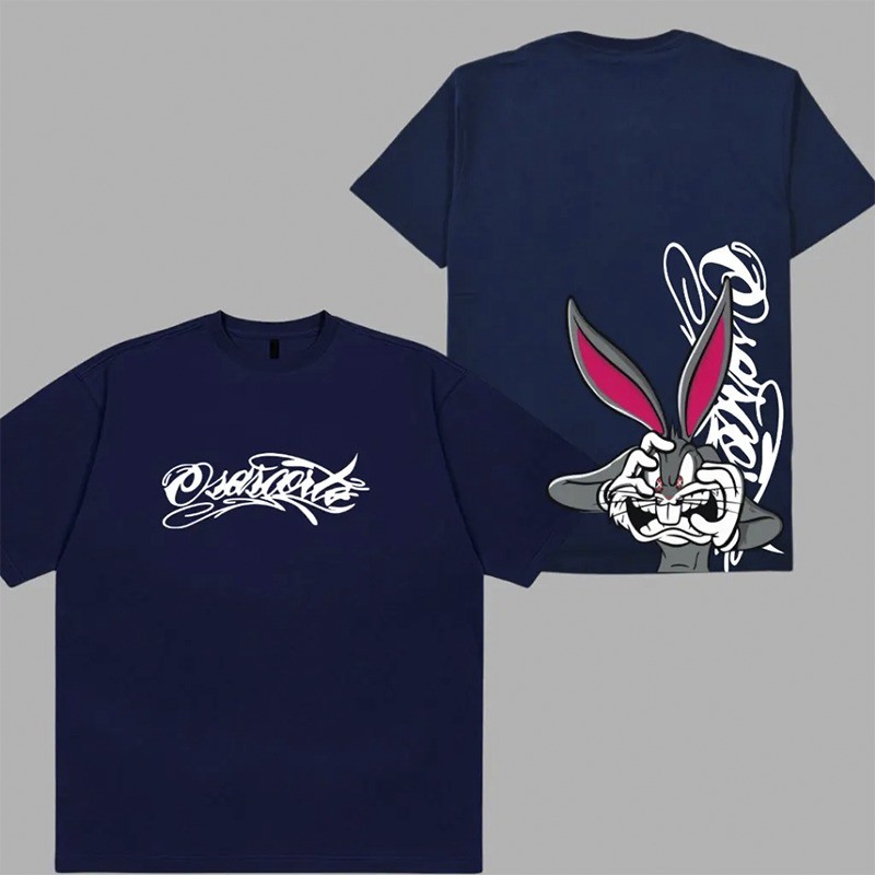 Camiseta Masculina Insane Bunny - Camisa Streetwear Unissex 100% Algodão Plus Size