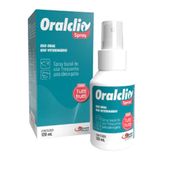 Spray Bucal Oralclin Tutti Frutti Agener Cães Gatos 120ml