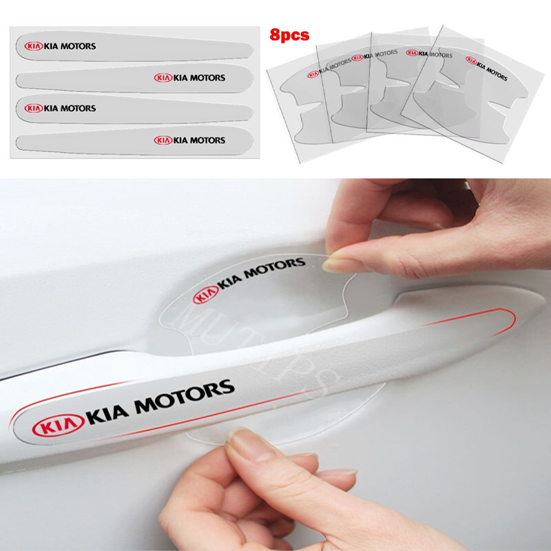 Kia 8 Peças Adesivo De Proteção Transparente Antiarranhões Para Maçaneta De Porta De Carro EV6 GT Sportage Rio K5 Picant