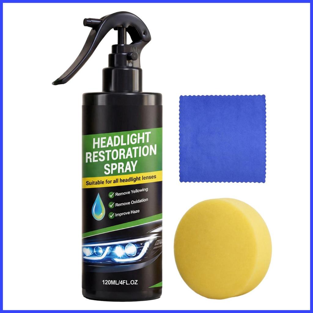 Limpador De Luz De Cabeça Para Carros Spray De Polimento Multifuncional Restaurar Farol De Carro Veículo Sedan Caminhão