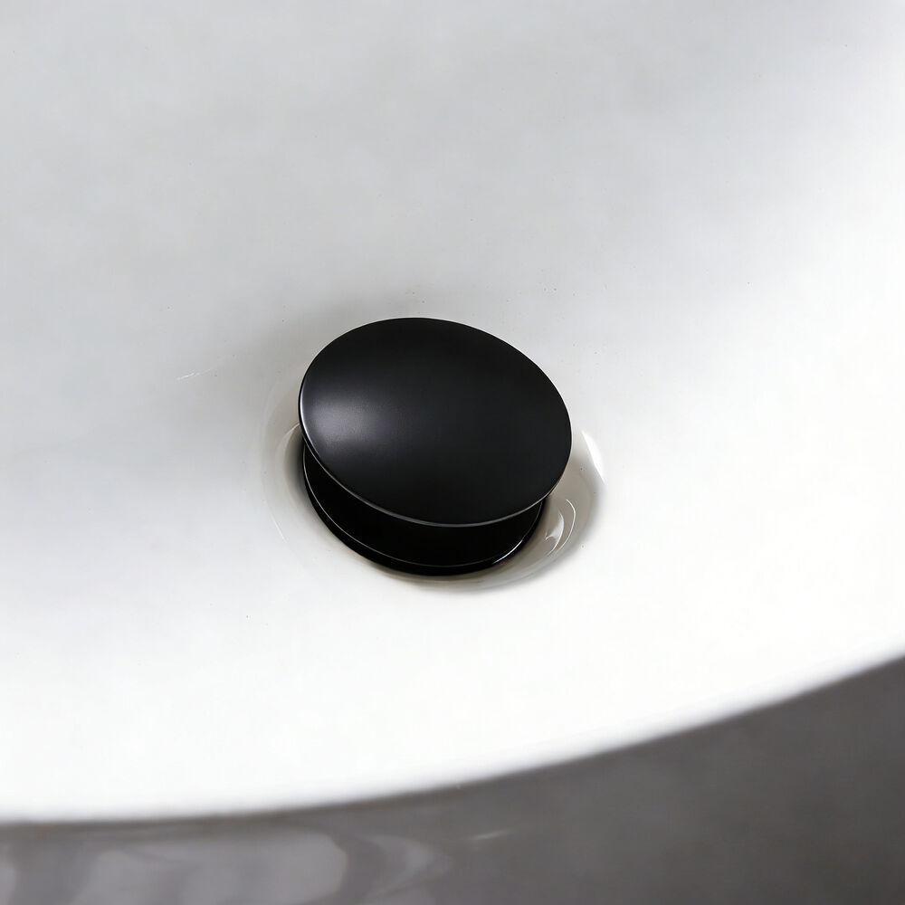 Válvula para Lavatório 7/8" Click Livo Black Matte sem Ladrão Addra