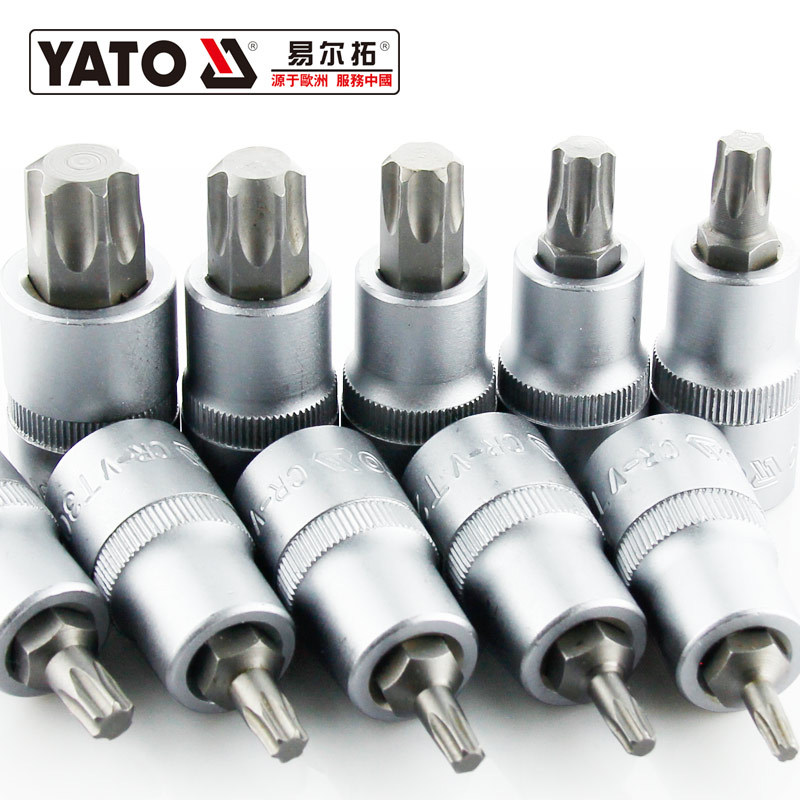 Conjunto de brocas de manga YATO YATO t40t30t45t25t55t50 Flor de ameixa Ferramenta de 12 ângulos Ferramenta de fiação gr