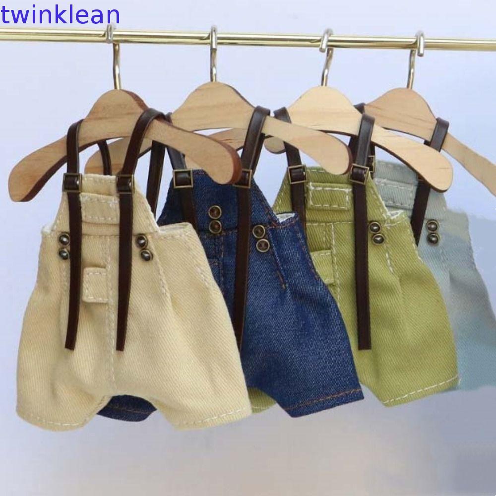 Calça Jeans Para Boneca TWINKLEAN , Calças Com Suspensório , Roupa Diária , Roupas De Bjd , Macacão Casual