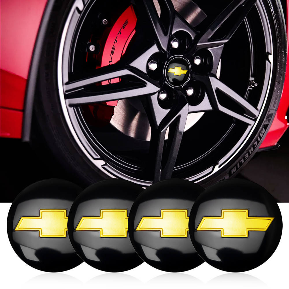4pc 56mm Tampas Do Cubo Da Roda Carro Adesivo Para Chevrolet Cobalto Captiva Trax Malibu Epica Silverado Trailblazer Cor