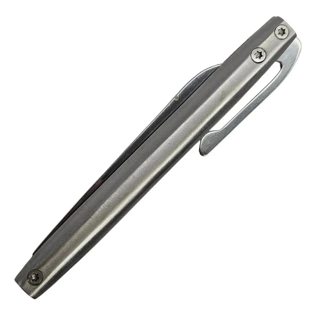 Canivete Luatek Slk-d06 Aço Inox Dobrável 16cm Lâmina Lisa