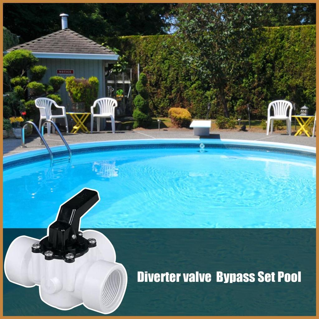 Válvula Desviadora Piscina De Retenção Montagem Divisor Adaptador 3 Vias Substituição Com Alça Para Spa Casa cstui3br