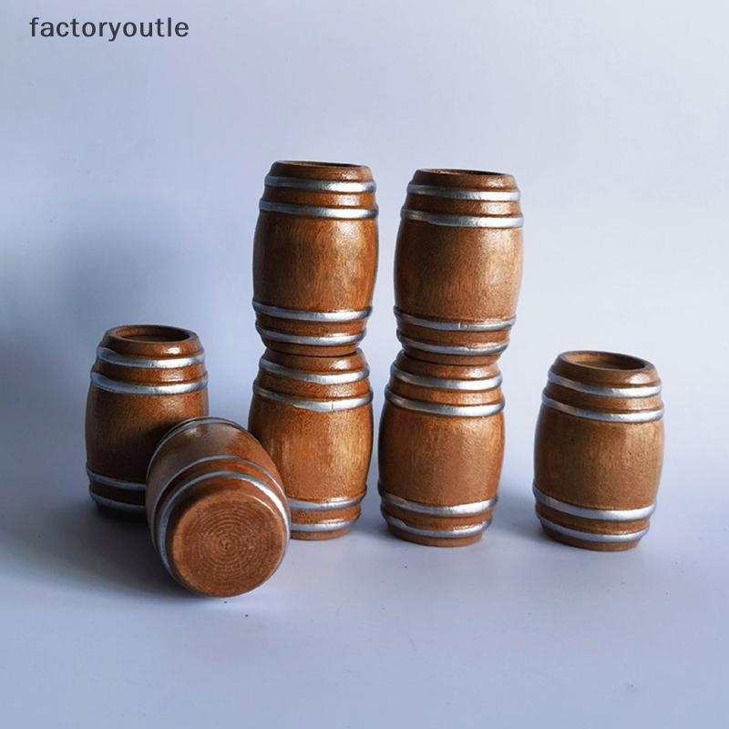 FAR 1 : 12 Pequeno Barril De Vinho Tinto De Madeira Em Miniatura Cerveja Design Bonito E Elegante Para Casa De Boneca Ac