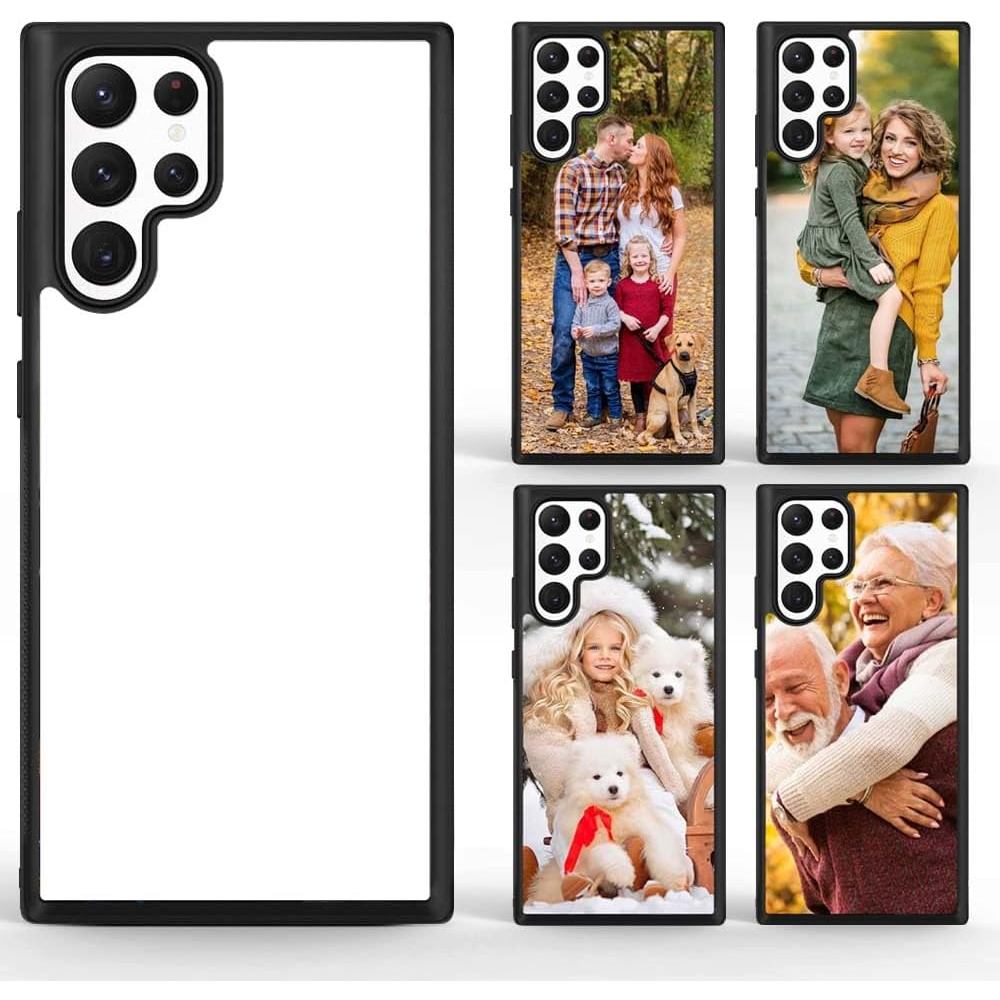 Capa em Branco para Sublimação para Galaxy S25 Ultra |   5 peças, com TPU macio, PC rígido e alumínio imprimível, capa d
