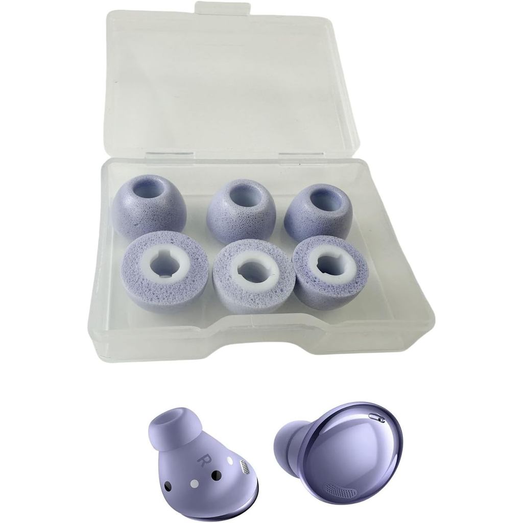 Ponteiras de Espuma de Memória para Substituição de Fones de Ouvido Galaxy Buds 