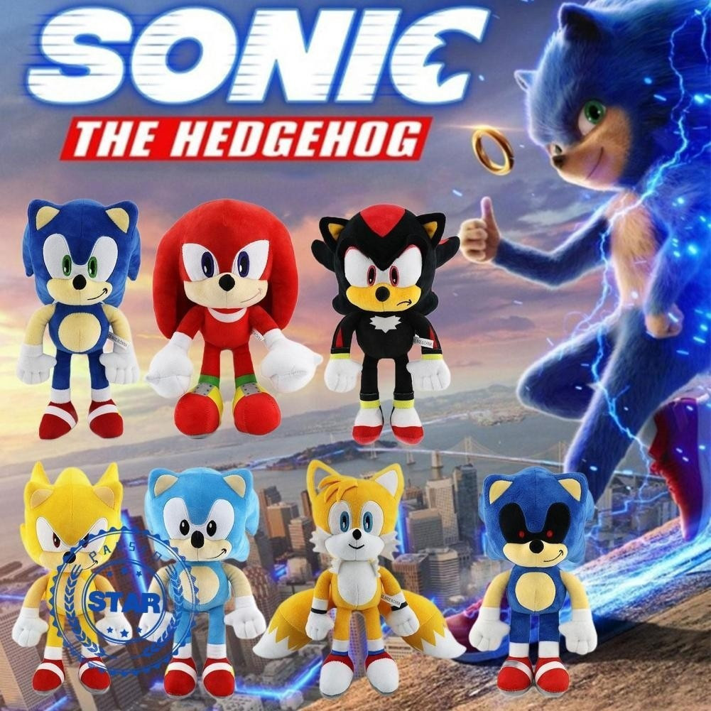 45cm Sonic A Sombra Do Porco Espinho Amy Rose Knuckle Tail Plush Boneca De Pelúcia Recheada Plushie Toy Soft Q4p4 KRWT