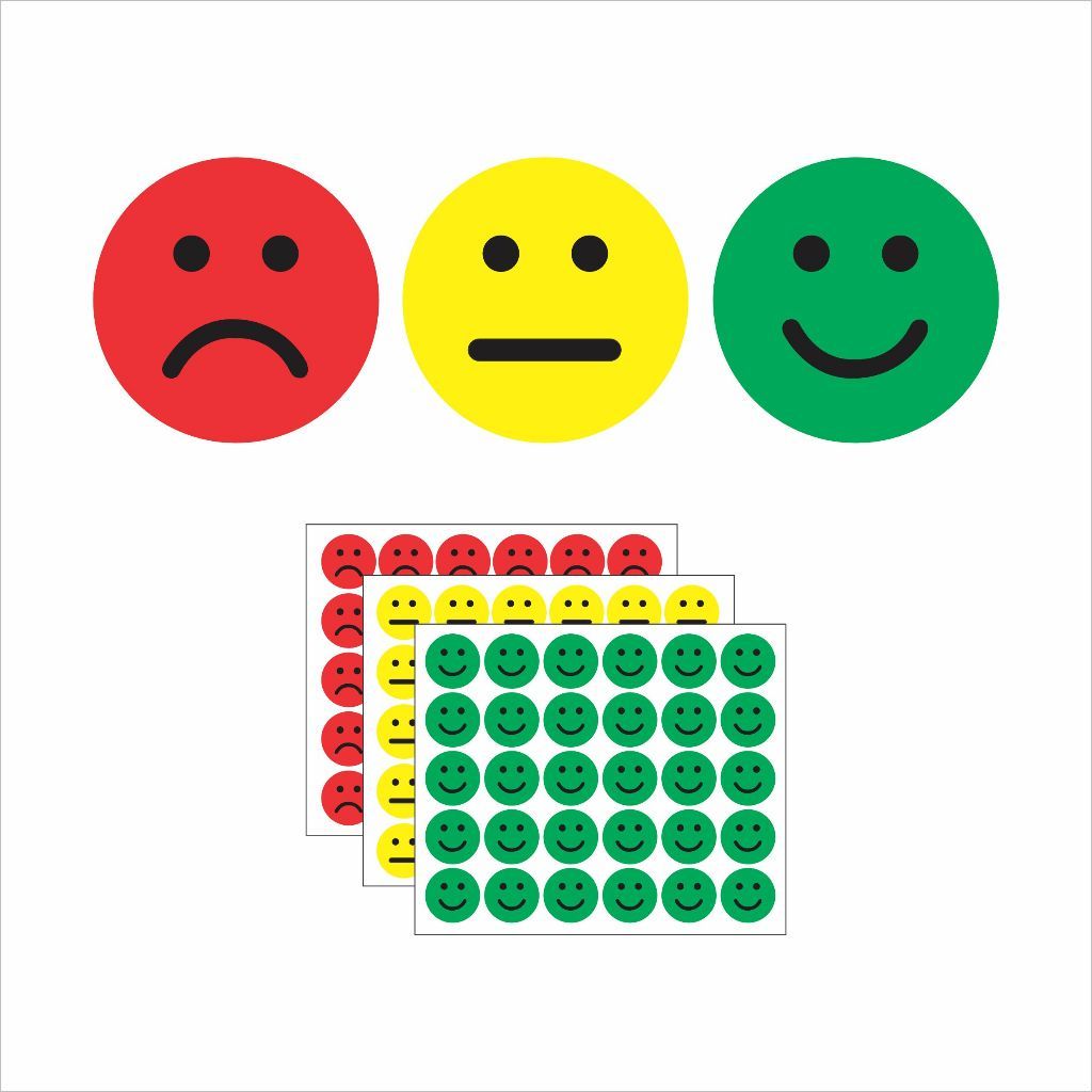 270 Adesivos Escolares de Recompensa 2,5x2,5cm – Vermelho, Amarelo e Verde, Resistentes à Água, Professores