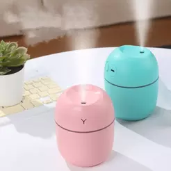 Difusor De Aromaterapia Ultrassônico Umidificador De Ar Purificador Led egg 220ml Casa Escritório Escola ANJGG BRASIL