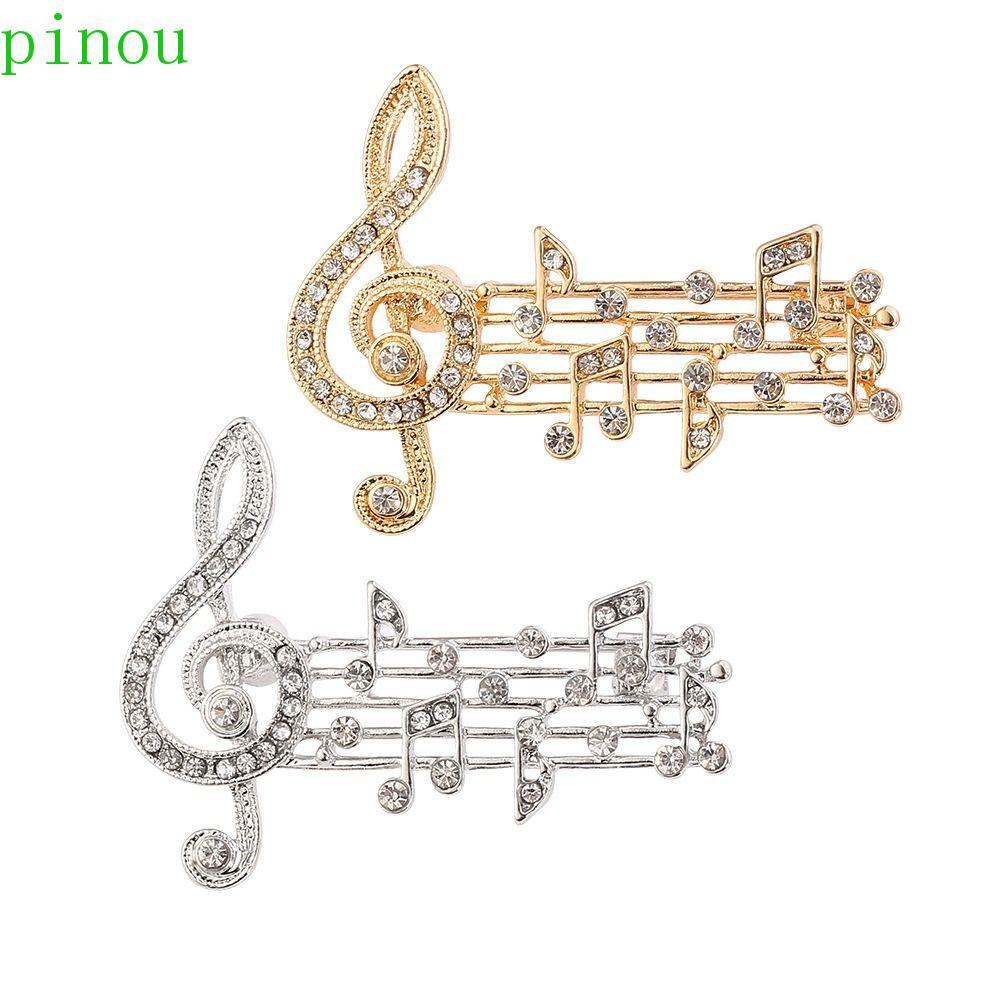 PINOU Broche Feminino De Liga Exclusiva , Suéter Fofo , Casaco , Colarinho , Guitarra , Mini Sax . De Partitura Musical