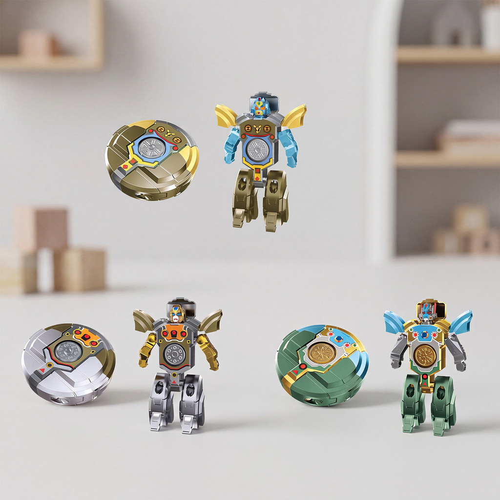 Robô Transformador 2 Em 1 Fidget Spinner Brinquedo De Descompressão Anti-Stress EDC Hand Para Crianças E Adultos