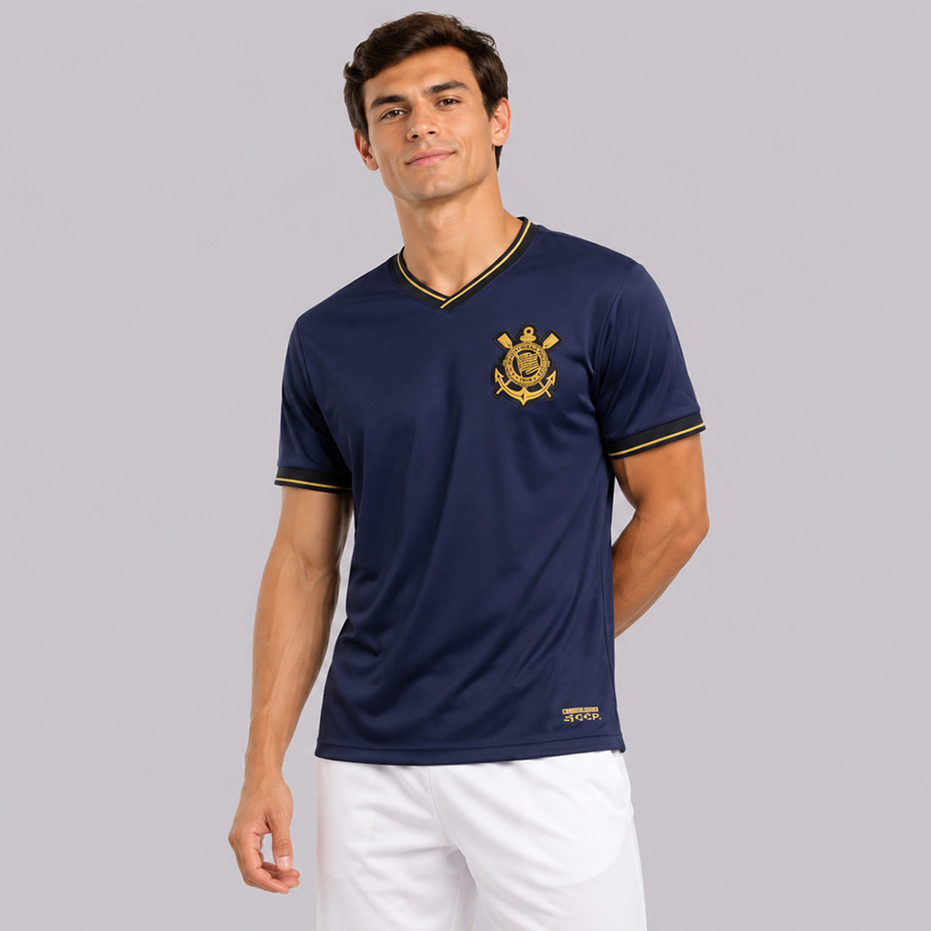 Camisa Corinthians Dry Escudo Roxa