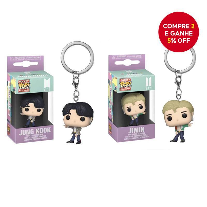Novo chaveiro de moda da Coreia BT21, personagem em PVC JUNG KOOK JIMIN V, boneco de ação da BTS, ornamentos originais.