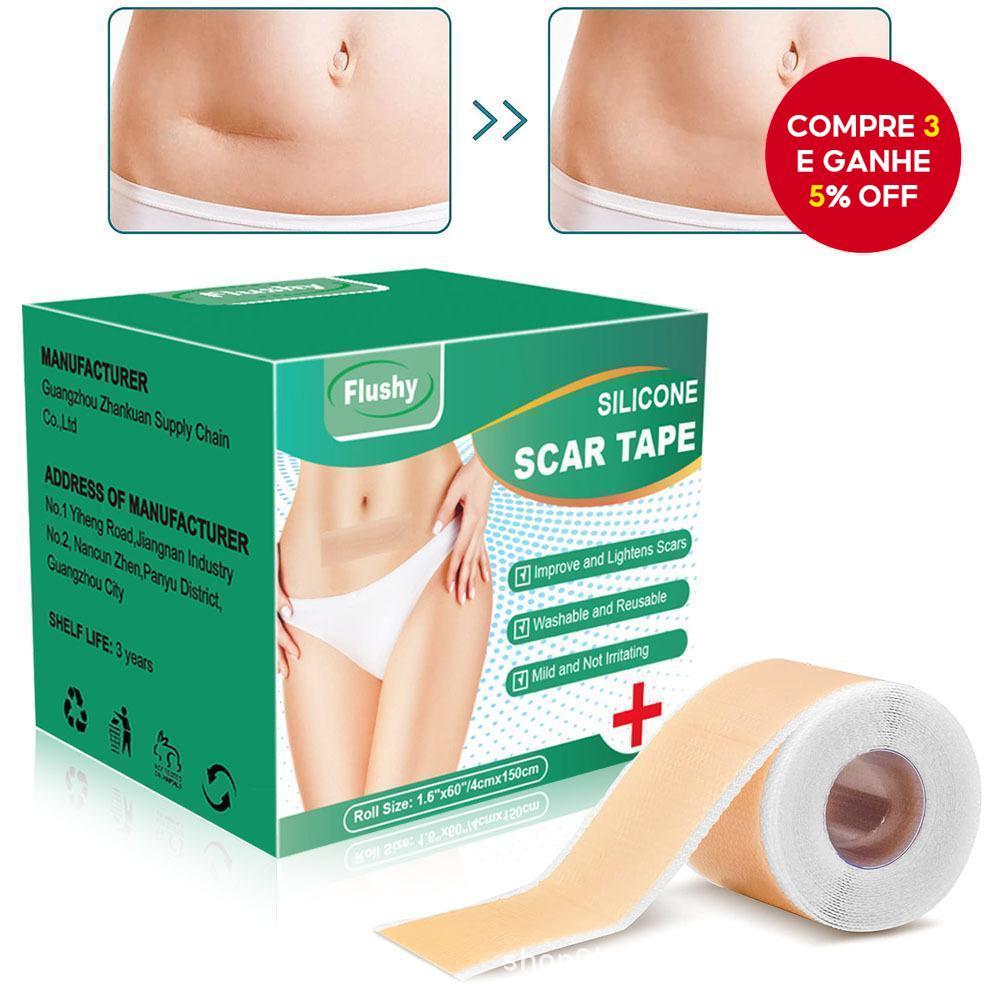 Folhas De Cicatriz De Silicone , Fita Para Remoção De Cicatrizes , Tiras Reutilizáveis Seção C , Queloide , Queimaduras 