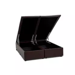Cama Box Baú Queen Universal Courano Brown (158x198x35) - Costa Rica