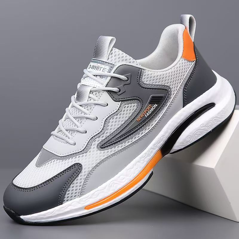 W inverno novo estilo sapatos masculinos respirável sapatos esportivos casuais malha sapatos masculinos sola macia All-M