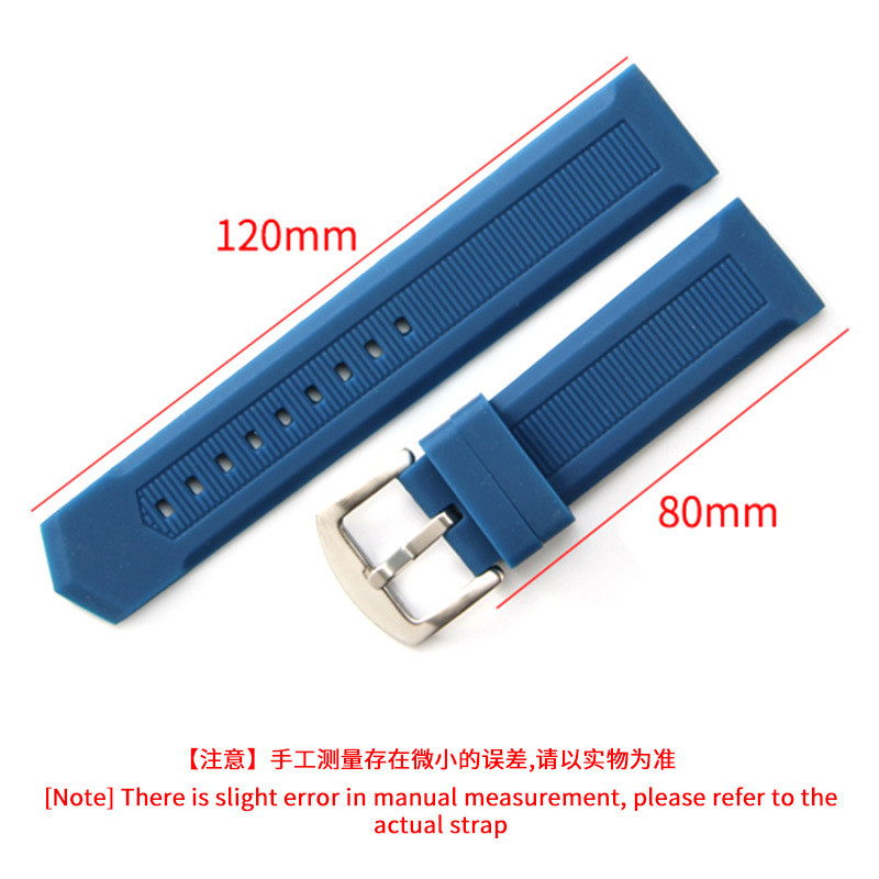 Compatível com a pulseira de relógio à prova d'água de borracha de silicone da série TAG Heuer Aquaracer para homens, 22