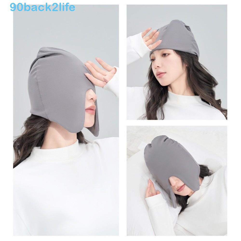 BRBLIFE 2 Em 1 Pulôver Máscara Para Os Olhos , Touca De Dormir Confortável À Prova De Vento , Sombra Respirável De Algod