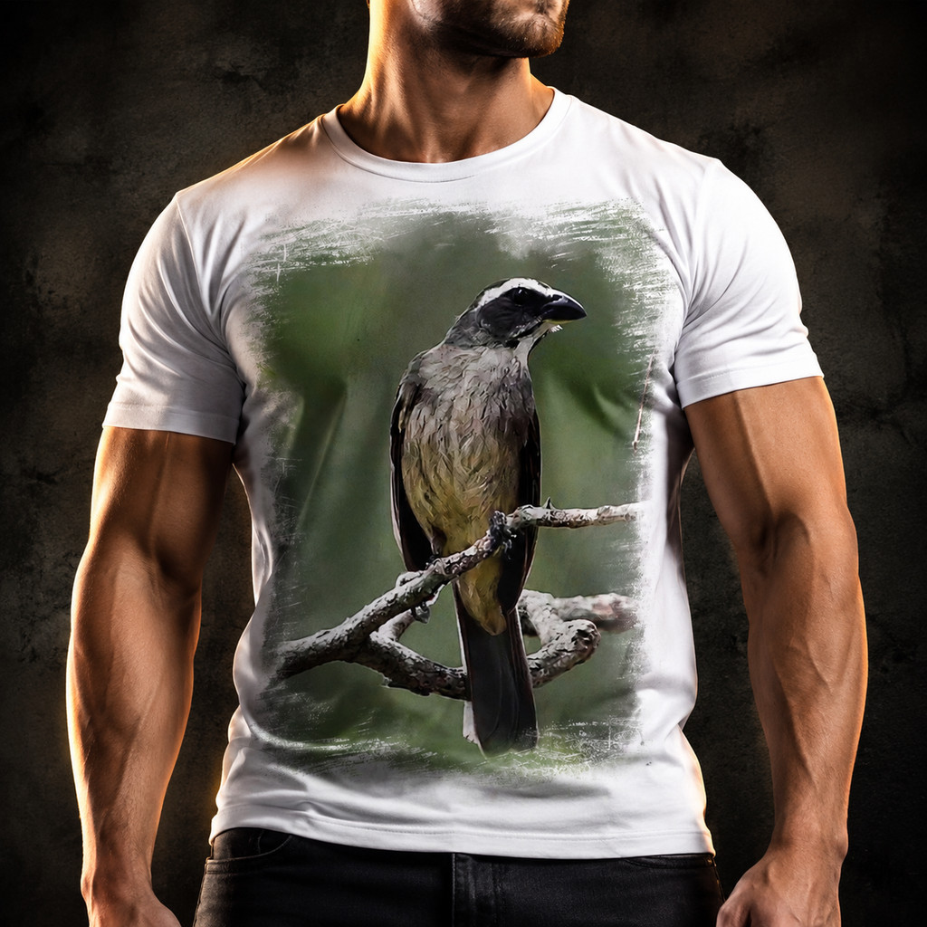 Camisa Camiseta Pássaro Ave Trinca Ferro Canto 1a