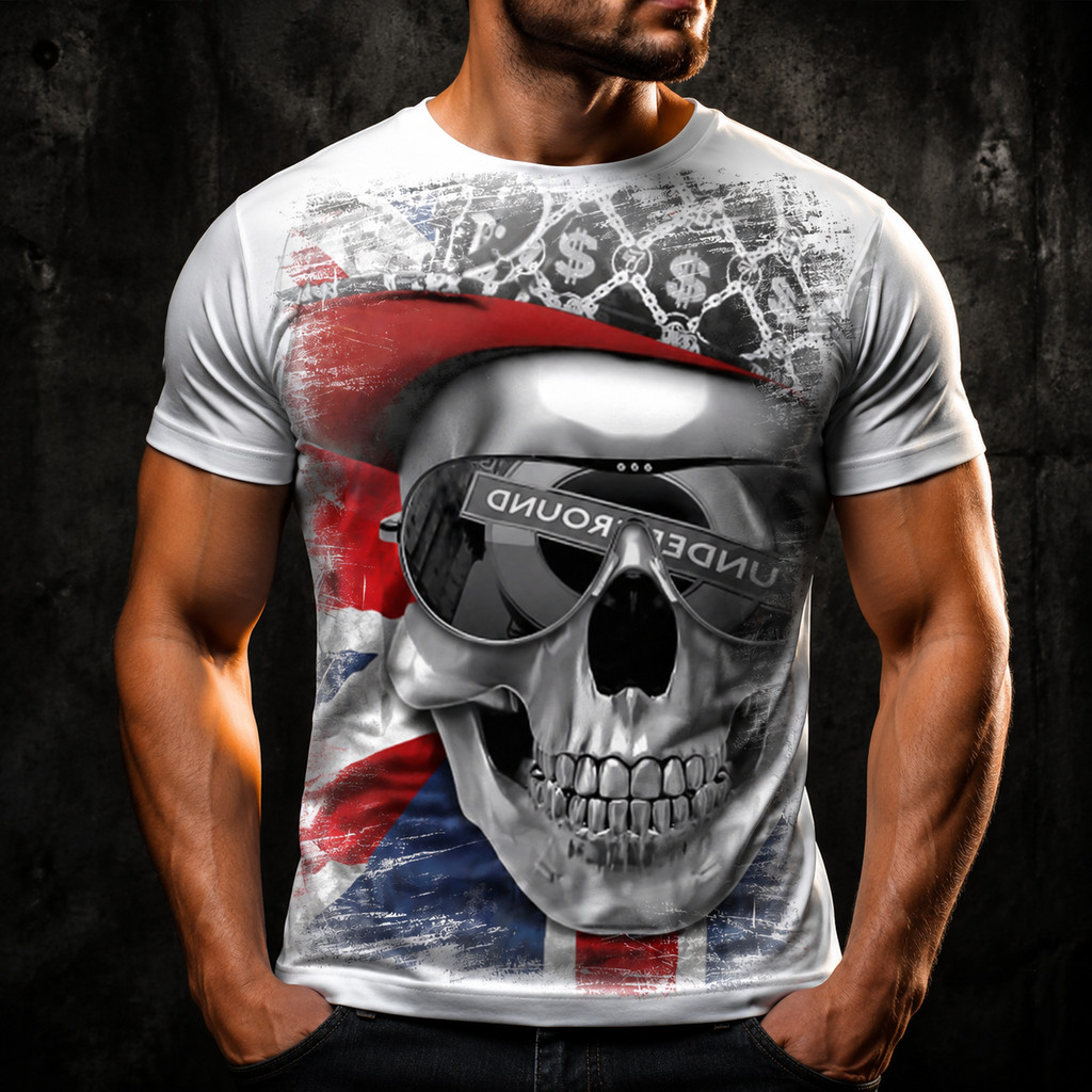 Camisa Camiseta Caveira Mexicana Boné $ Óculos Inglaterra 53