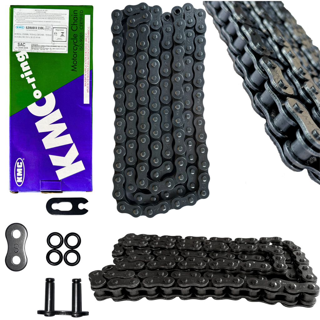Corrente Transmissão KMC 520x110 C/retentor Cb300F Twister/ MT 03/ Cb250f