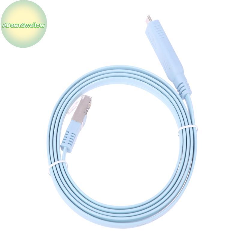 ADS 1.5m Usb C Para Rj45 Console Cabo Rs232 Adaptador Serial Roteador Rj 45 Conversor De Dados Tipo-Interruptor Cabos De