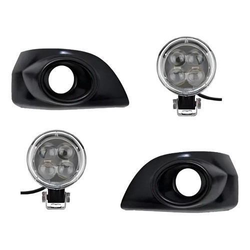 Moldura Com Farol Milha Led Vw Constellation - Par