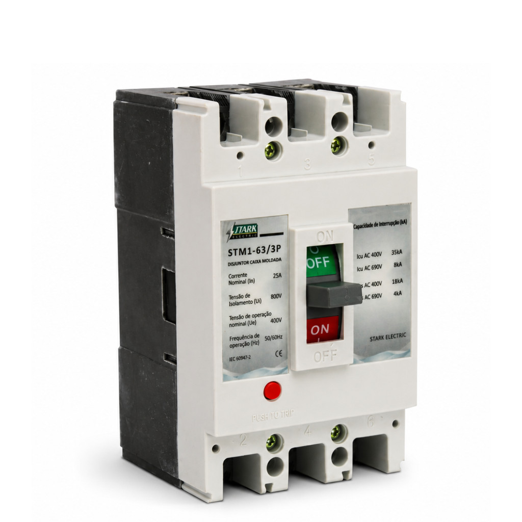 Disjuntor Caixa Moldada STM1 3P Trifásico - 25A 25Ka Stark
