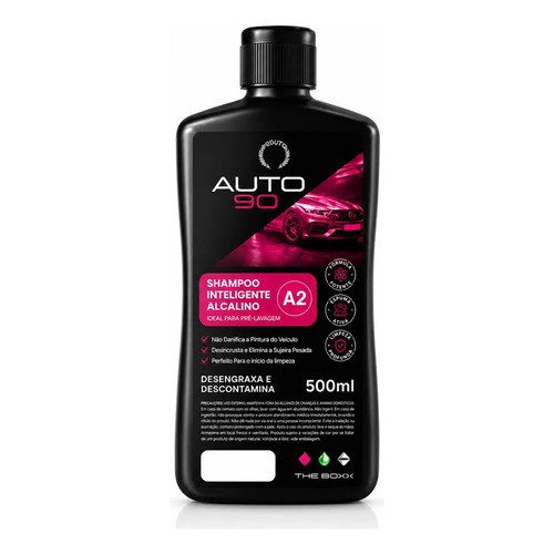 Shampoo Alcalino Auto90 A2 500ml Limpeza Automotiva