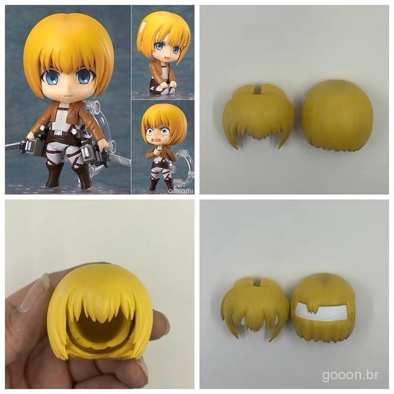Novo Cabelo Nendoroid GSC para OB11 Attack on Titan: Armin, Mikasa, Eren #   E #   F #   B N3WX