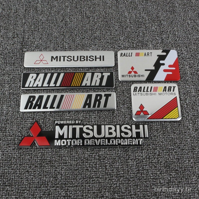 Novo produto adequado para Mitsubishi ASX, Lancer, Lingzhuang, Lingyue, V3, EVO, adesivos e emblemas de metal personaliz