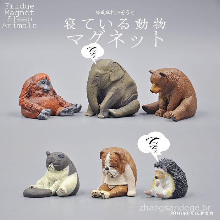 Novos Produtos Estrangeiros [Exclusivos]: Paraíso de Animais Sonolentos, 6 Designs Disponíveis: Gorila Vermelho, Elefant