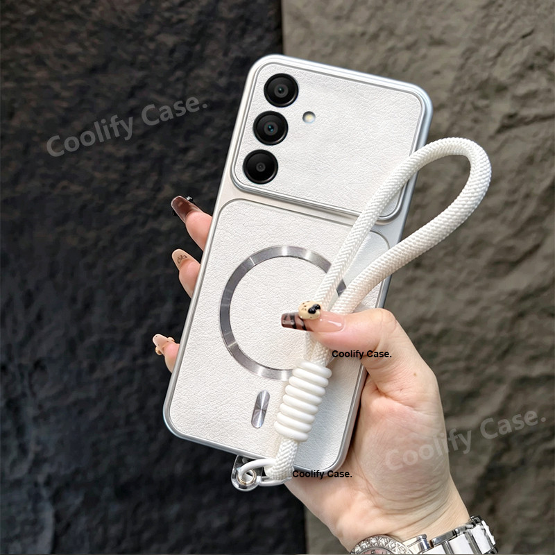 Capinha Samsung Galaxy A17 A37 A57 A27 A07 A06 A56 A36 A16 A26 couro de luxo Caixa Com corda