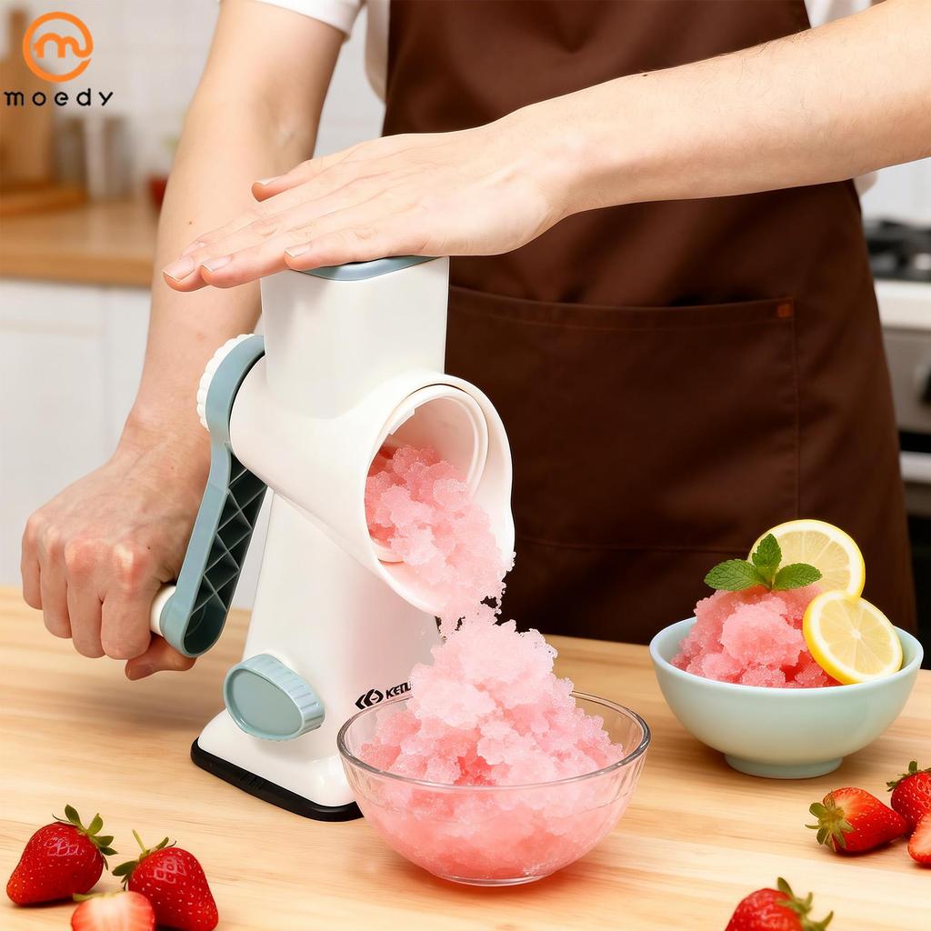 Barbeador De Gelo Rotativo Manual , Lâmina De Aço Inoxidável , Base De Sucção Estável , Máquina De Cone De Neve Para Vár