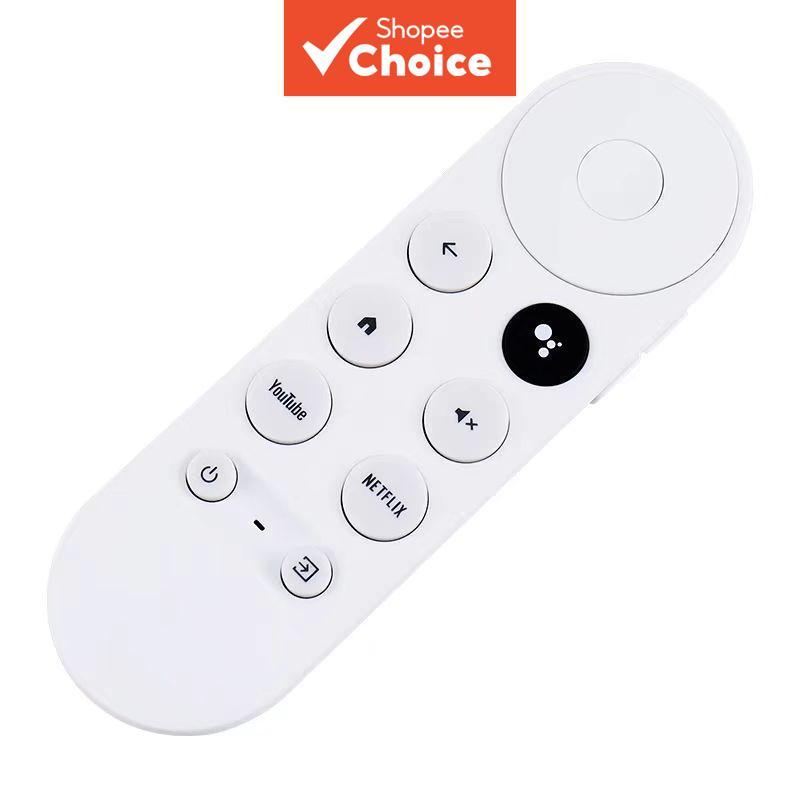Controle remoto branco compatível com Google TV Chromecast 4K