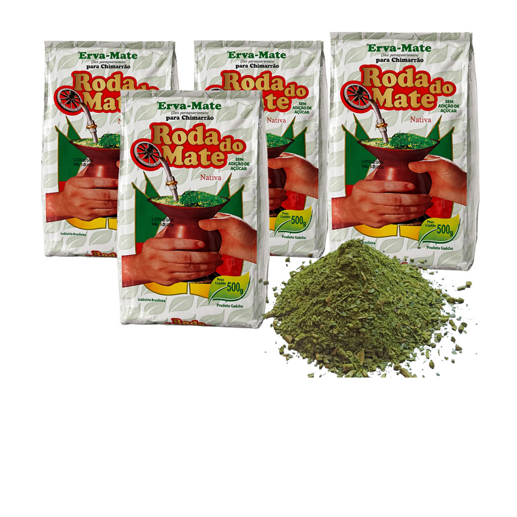 KIT4 Erva Mate Roda do Mate Tradicional  1kg ou 500g