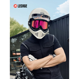 Le Kaiqi Óculos de motocicleta que mudam de cor Harley Retro Off-Road Cruise Óculos de equitação de motocicleta