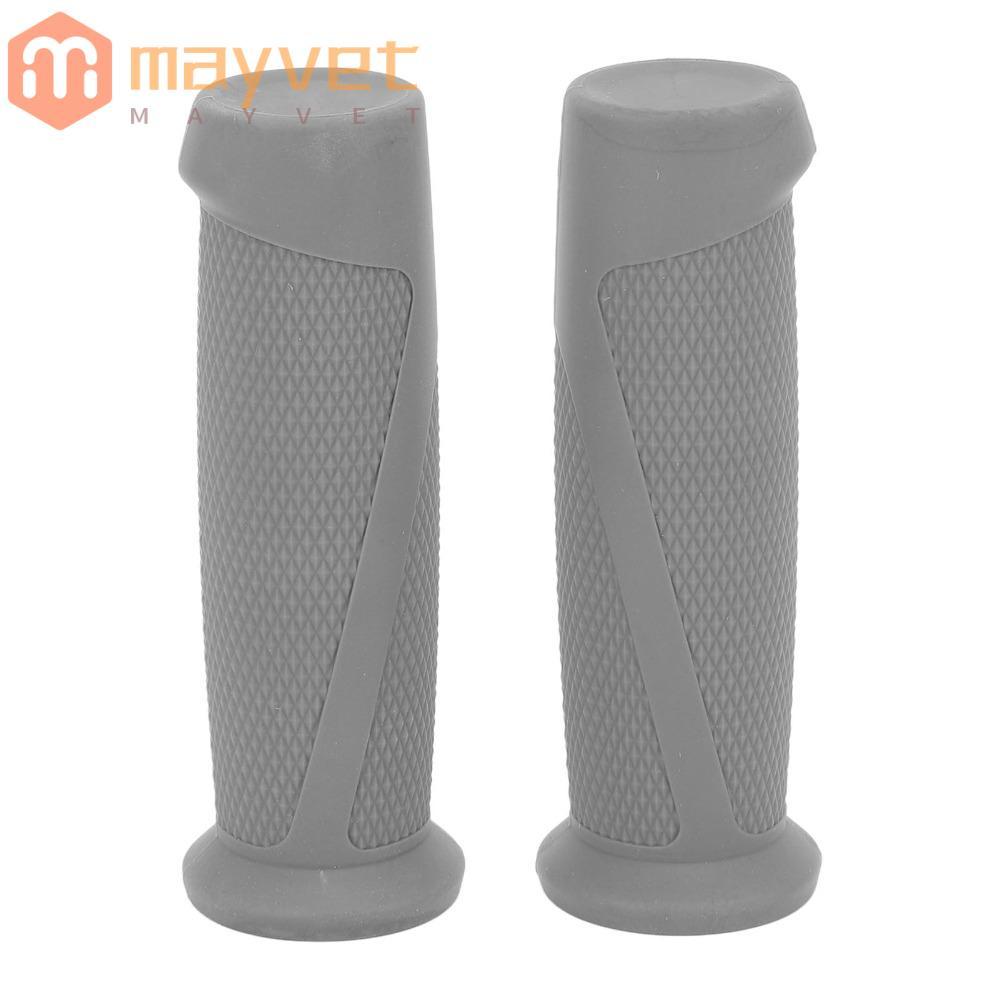 MAYVET 1 Par De Capa Para Guidão , Punho De Scooter Elétrico Cinza De Silicone , Ninebot F30 F40