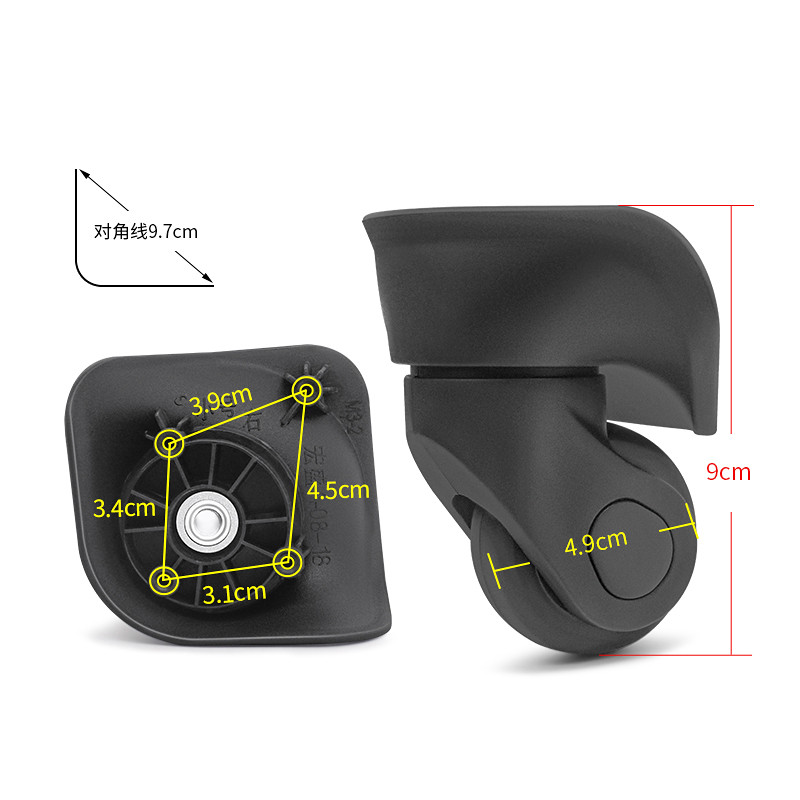 W142 carrinho de viagem americano mala bagagem roda acessórios Original Hongsheng A-08-18 Universal roda acessórios repa