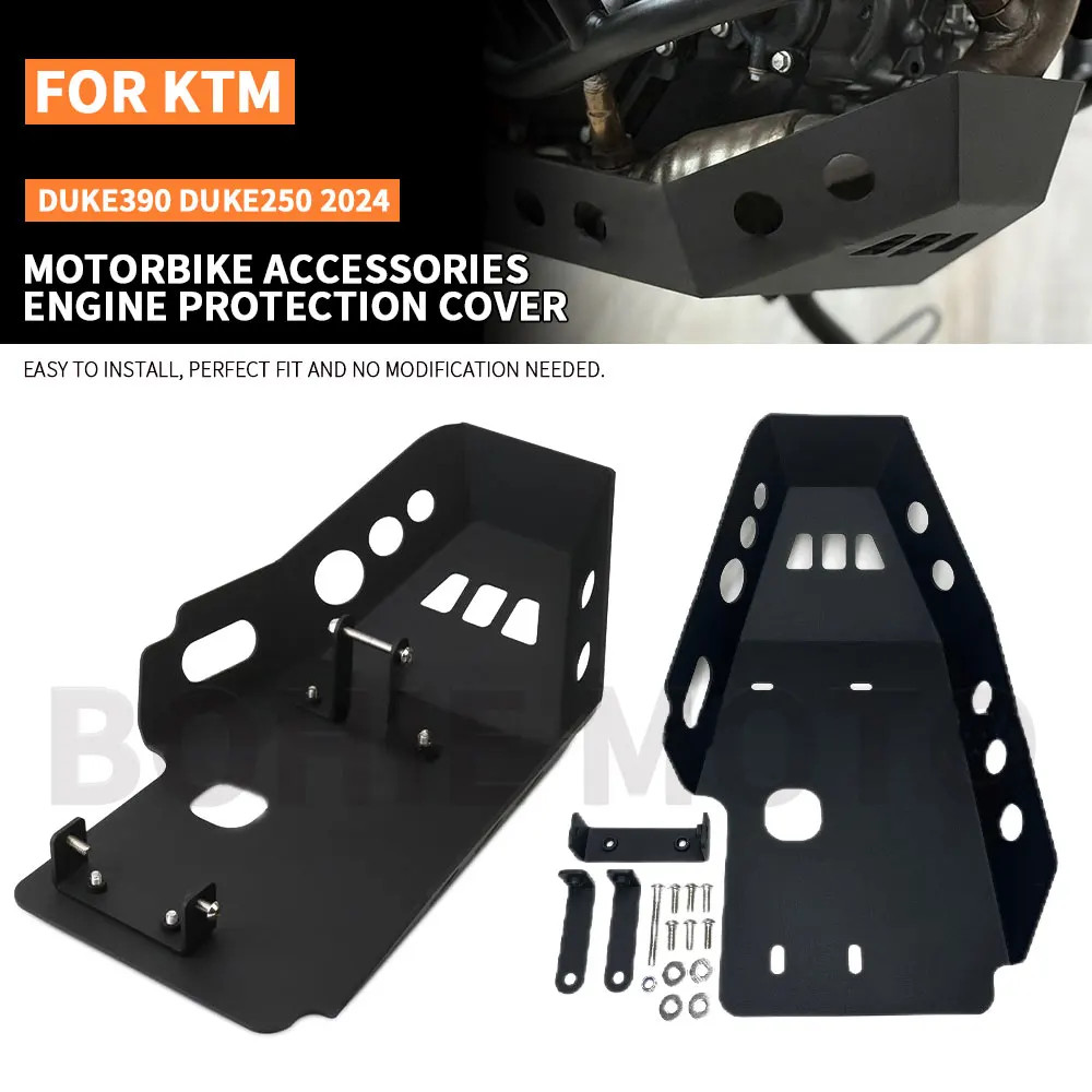 Para KTM DUKE 390 250 DUKE390 DUKE250 2024 2025 Moto Acessórios Guarda Do Motor Capa De Proteção Base Bash Skid Placa Pr